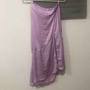 silk free people midi skirt